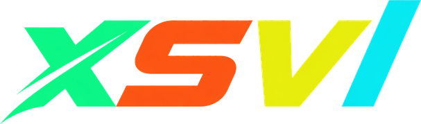 Logo xsvl màu đỏ nền đen